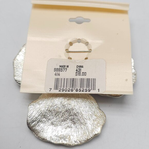 M. Haskell Large Purple Floral Orchid Rhinestone Brooch - Picture 3 of 4